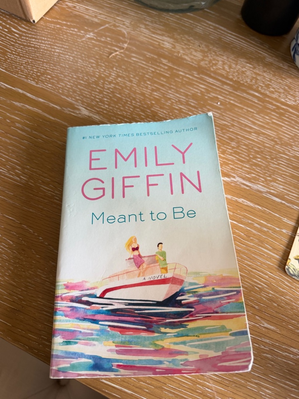 Emily Giffin "Meant to Be" Paperback Book - Pastel Cover